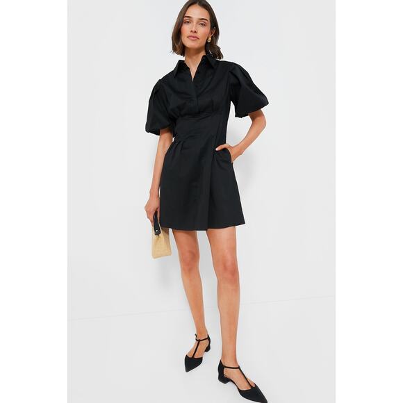 TUCKERNUCK Black Mini Delaney Dress NWT Size Medium - Picture 6 of 10